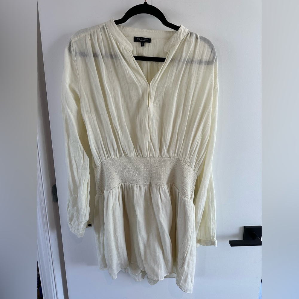 Rag & Bone Lemon Long-Sleeve Dress